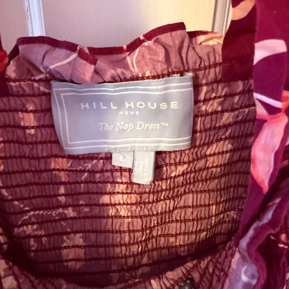Hill House Home Ellie Nap Dress - Burgundy Botanical - Picture 4 of 4